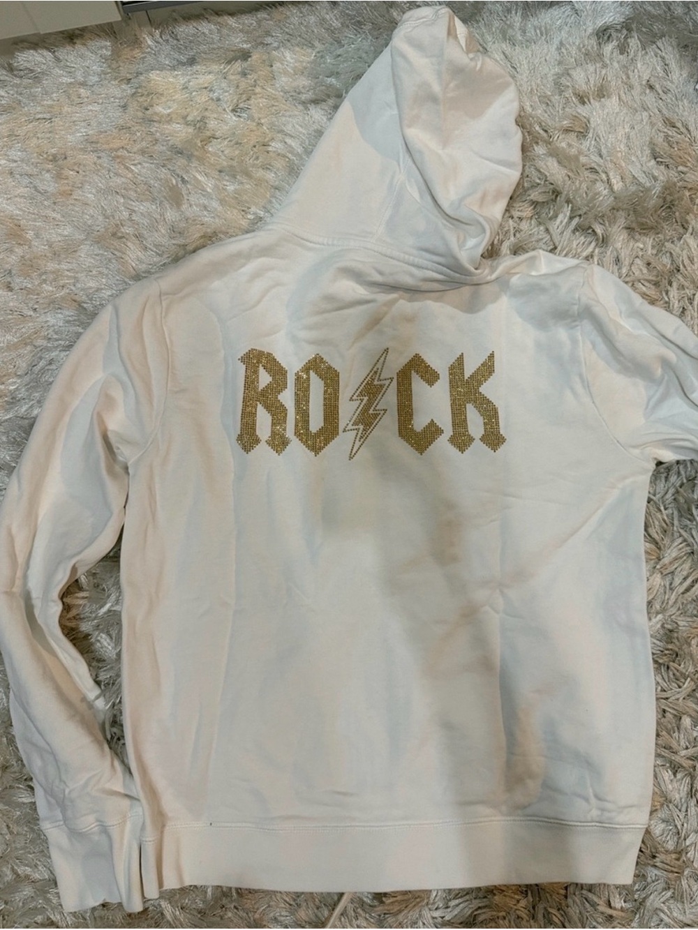 Zadig & Voltaire Rock White Zip-Up Hoodie